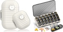 Weekly Pill Organizer, Travel Pill Organizer, Large Travel Pill Box 7 Day, Am Pm Three Daily Pill Case with Removable Medicine Container