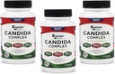 Zenesis Labs Candida Complex Cleanse Detox Caprylic Acid Supplement, Oregano Extract, Probiotics, Enzymes - Bulk 180 Capsules, 90 Day Supply (60 Capsules/Bottle)