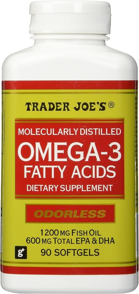 Trader Joe's Molecularly Distilled Omega-3 Fatty Acids Dietary Supplement