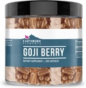 Earthborn Elements Goji Berry 200 Capsules, Pure & Undiluted, No Additives