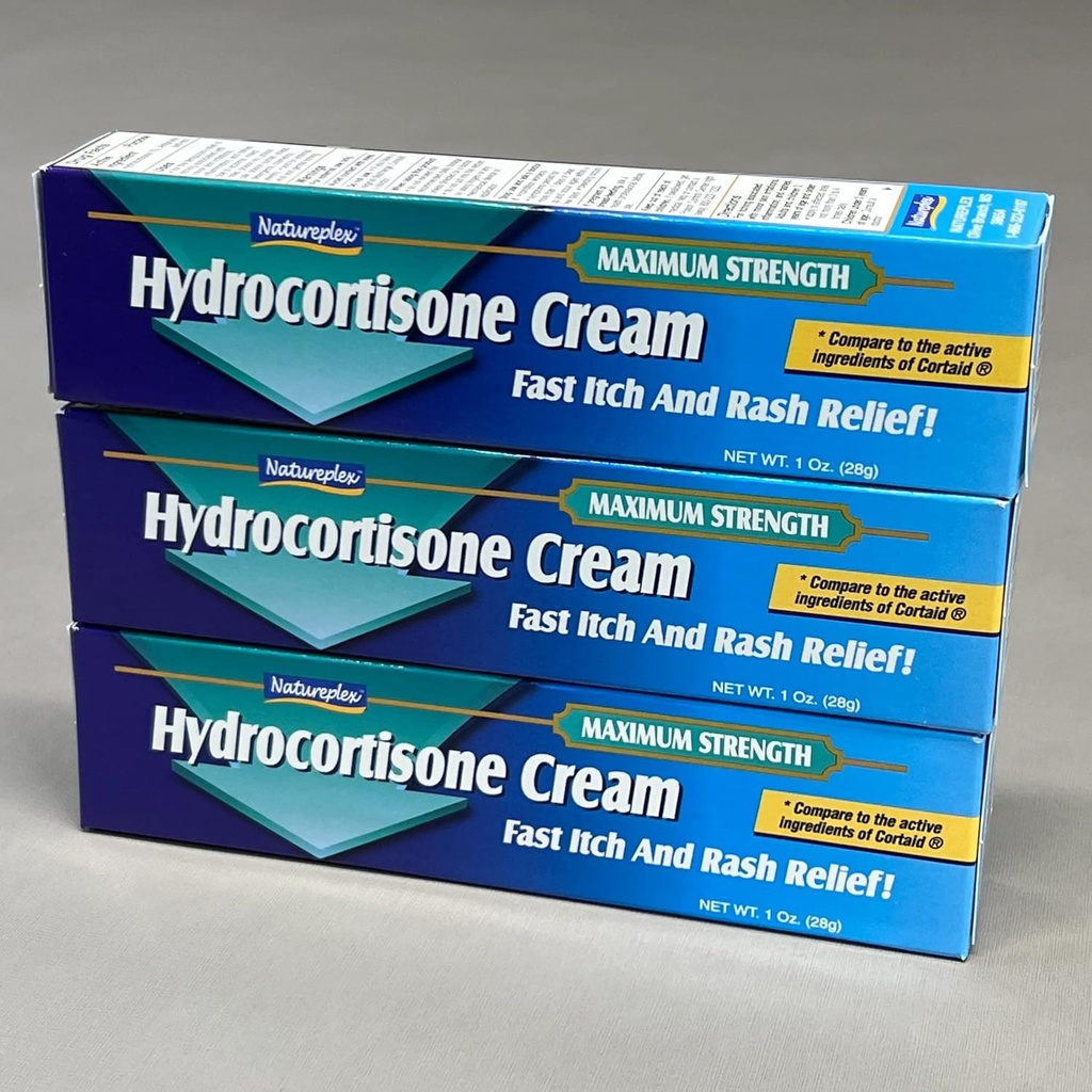 Natureplex Hydrocortisone Cream Anti-Itch Cream, 1% (3 Pack) (3)