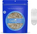 Capsuline Size 0 - Clear Empty Vegan Capsules - 1000 Count - Empty Veggie Pill Capsules - DIY Vegetable Capsule Filling - Empty Caps - Kosher and Halal Certified - Non-GMO Certified