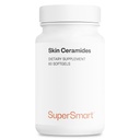 SuperSmart Skin Ceramides (Patented) - with Wheat Ceramides, Zinc - LipoWheat Phytoceramides Supplement - Skin Hydration & Protection | Non-GMO - 60 Softgels
