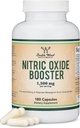 Nitric Oxide Supplement (Stim Free Pre Workout) - Nitric Oxide Booster with Nitrosigine, L Arginine, and L Citrulline (Clinically Studied to Boost No2 Nitric Oxide Flow) 180 Capsules by Double Wood