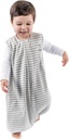 Woolino 4 Season Baby Sleep Bag with feet, Merino Wool and Organic Cotton Walker Sleep Bag Sack, Toddler Sleeping Bag, 18-36m, Gray