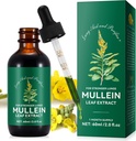 Mullein Leaf Extract,Mullein Drops for Lungs,Natural Cleanse,Mullein Leaf Liquid Extract Supplement,Vegetarian Healthy Lifestyle,2 FL OZ