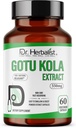 DR. Herbalist Gotu Kola Extract 550mg – 60 Vegan Capsules | 10:1 Extract = 5,500mg Raw Herb | Premium Quality | Non-GMO, Gluten-Free | Daily Herbal Support | Centella asiatica Extract