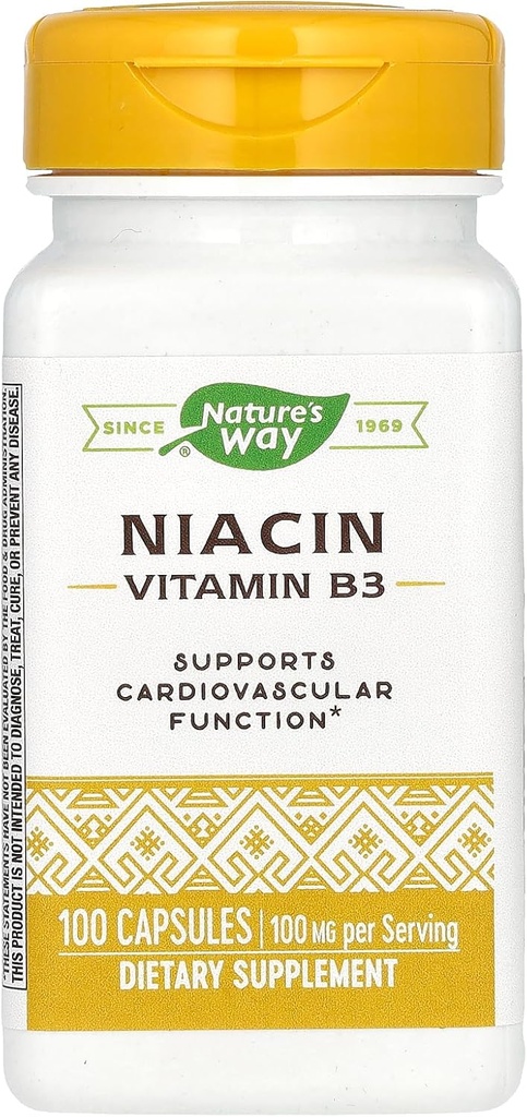 Nature's Way Nature's Way Niacin 100mg, 100 Count