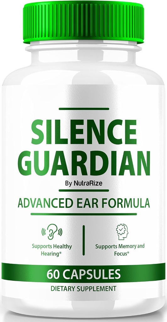 Silence Guardian - Advanced Ear Formula, Official Formula for 360 Hearing Support, All Natural Ingredients to Maintain Auditory Health, SilenceGuardian Review (60 Capsules)