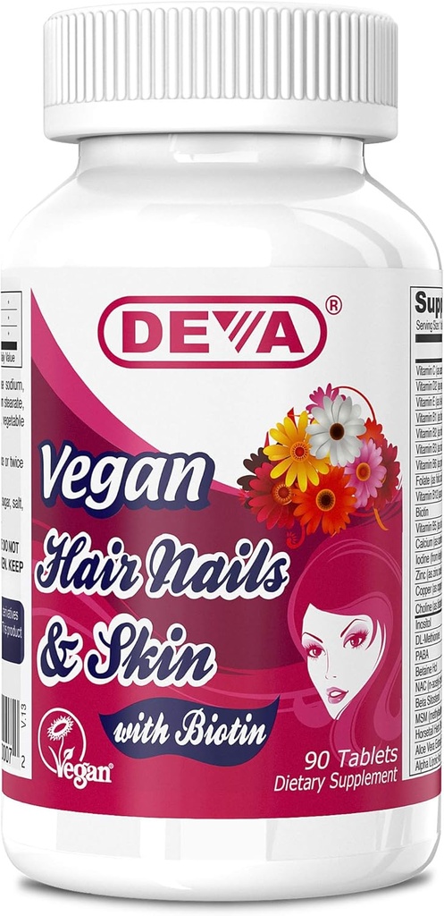 Deva - Vegan Hair, Nails & Skin 90 Tabs