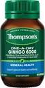 Thompson's One-A-Day Ginkgo 6000mg 60 Capsules