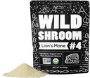 Wild Foods Lions Mane Powder Mushrooms Extract 10:1 | Organic Mushroom Powder | Adaptogenic Nootropic Herb for Brain Health, Memory and Focus (4 Ounce (Pack of 2))