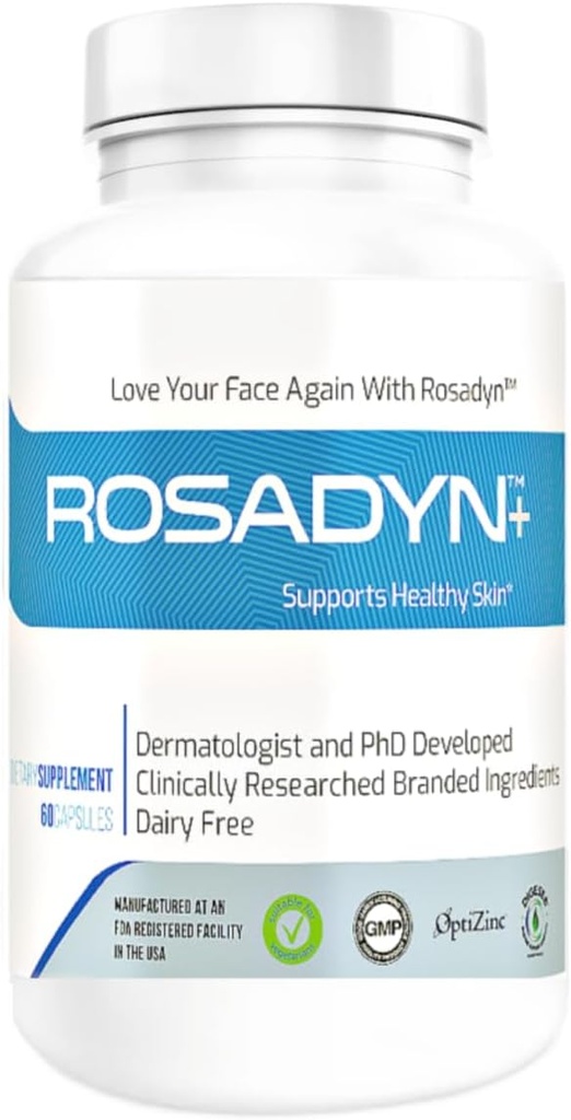Rosacea Skin Care Supplement for Redness of Face, Eye and Nose | Targets the Root Cause of Symptoms