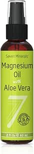 Seven Minerals Pure Magnesium Oil Spray - Pharmaceutical (USP) Grade, Highest Strength - Mined in The USA