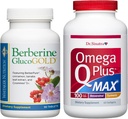 Dr. Whitaker’s Berberine GlucoGold with 1,500mg BerberPure Berberine, Cinnamon, Crominex PLUS Dr. Sinatra’s Omega Q Plus MAX Advanced Heart Health Support with 100mg CoQ10, Turmeric, and more | BUNDLE