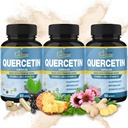 Organic Cadane 3 Packs 60 Capsules Quercetin Extract Capsules - Support Immune System - Combined with Elderberry, Bromelain, Ginger, Echinacea & More - 3 Month Supply