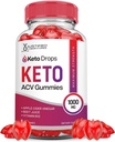 Justified Laboratories Keto Drops Keto ACV Gummies Advanced Formula 1000MG Keto Drops Keto Gummies Apple Cider Vinegar Formulated with Pomegranate Beet Juice Powder B12 Vegan Non GMO 60 Gummys