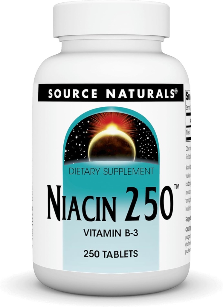 Source Naturals Niacin 250n Vitamin B-3-250 Tablets