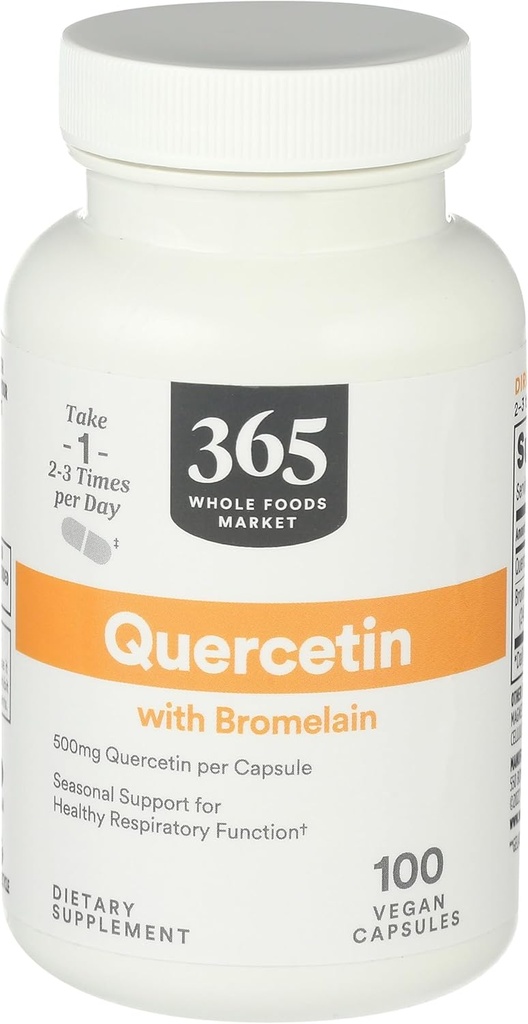 Whole Foods Market, Quercetin with Bromelain, 100 Count