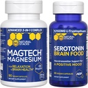 NATURAL STACKS MagTech Magnesium + Serotonin Brain Food Bundle - Supports Relaxation, Brain Health & a Positive Mood* - 150 Total Capsules