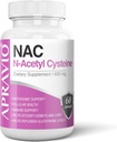 NAC Supplement (N-Acetyl Cysteine) 600 mg, Antioxidant Support, Immune Support, Kidney & Liver Health, 60 Capsules