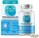 Health & Her Perimenopause Supplement for Women – The UK’s No.1 Perimenopause Supplement - Multi-Nutrient Wellbeing Support for Early Stage of Menopause, Vegan, Gluten-Free, Non GMO (60 ct - 1 Month)