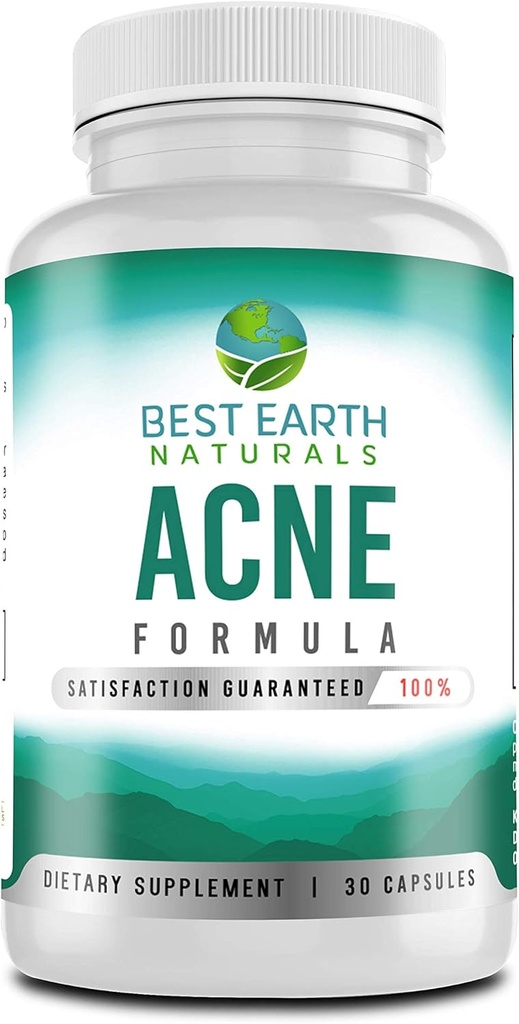 Best Earth Naturals AcneSupplement Formula Blemish Blocker Helps Promote Clear, Radiant, Healthy Skin + Fights Blemishes from Within 30 Count