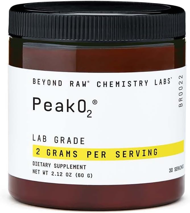 BEYOND RAW Chemistry Labs Peak 02 Powder, Provides Endurance During Workouts, 30 Servings