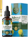 HERBAMAMA Adrenal Support Liquid Drops - Vegan Adrenal Tincture with Ashwagandha Root & Rhodiola Rosea Extract - Non-GMO, Alcohol & Sugar-Free Supplement - 28-Day Supply