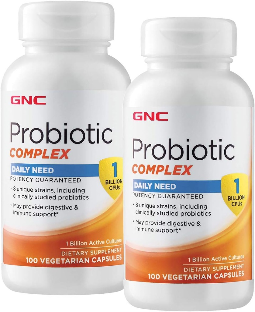 GNC Probiotic Complex Daily Need - 1 Billion CFUs - Twin Pack