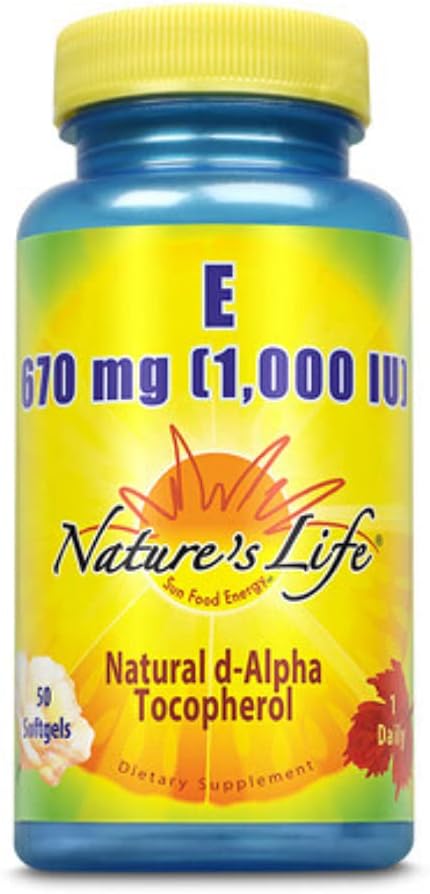 Nature's Life Vitamin E, 1,000 IU | 50 ct