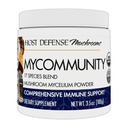 Host Defense MyCommunity Powder - 17 Species Blend Mushroom Supplement for Immune Support - Extract with Lion's Mane, Reishi, Chaga, Cordyceps, Turkey Tail & More - 100g (66 Servings)*