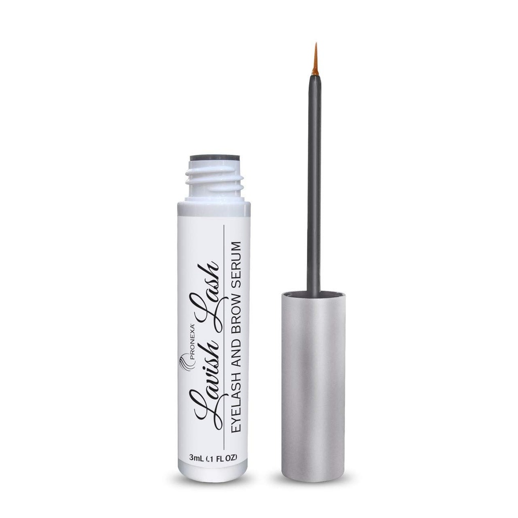 Hairgenics Lavish Lash – Eyelash Growth Enhancer & Brow Serum with Biotin & Natural Growth Peptides for Long, Thick Lashes and Eyebrows! Dermatologist Certified, Cruelty Free & Hypoallergenic.