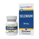 Superior Source Selenium 200 mcg - Immune Health Support Supplement - Selenomethionine Tablets Aid Thyroid Gland Function - Supplement Supports Recycling of Vitamin E - 60 Instant Dissolve Tablets