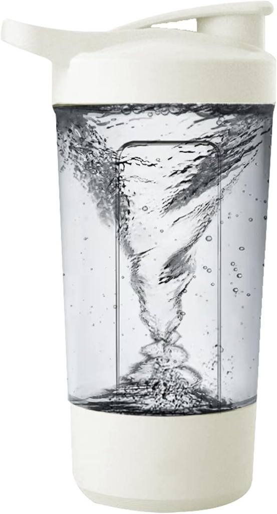 HOTSEVEN Premium Electric Protein Shaker Bottle, Made with Tritan - BPA Free - 14 oz Vortex Portable Mixer Cup/USB Rechargeable Shaker Cups for Protein Shakes