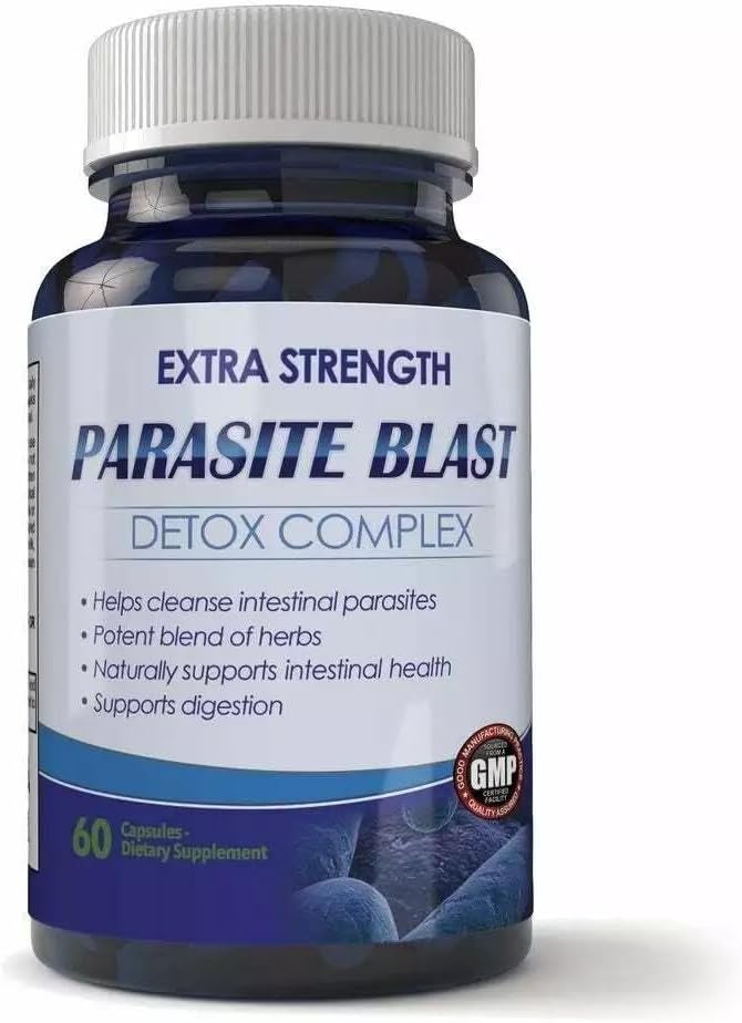 Parasite-Blast Cleanse Detox: 60 Capsules for Rapid Body Boost and Health Detoxification,Natural Cleanse