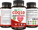 BioFinest CoQ10 Coenzyme Q10 100mg Supplement - Rapid Release Fast Absorption - Immune Heart Energy Antioxidant (120caps)
