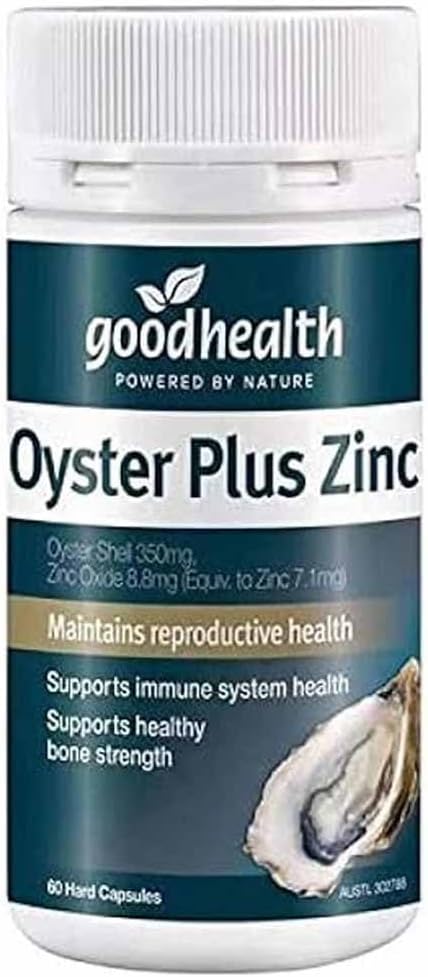 Goodhealth Oyster Plus – 60 Capsules – Marine Nutrient Supplement with Zinc and Taurine for Health and Vitality – Supports Immune and Reproductive Healt