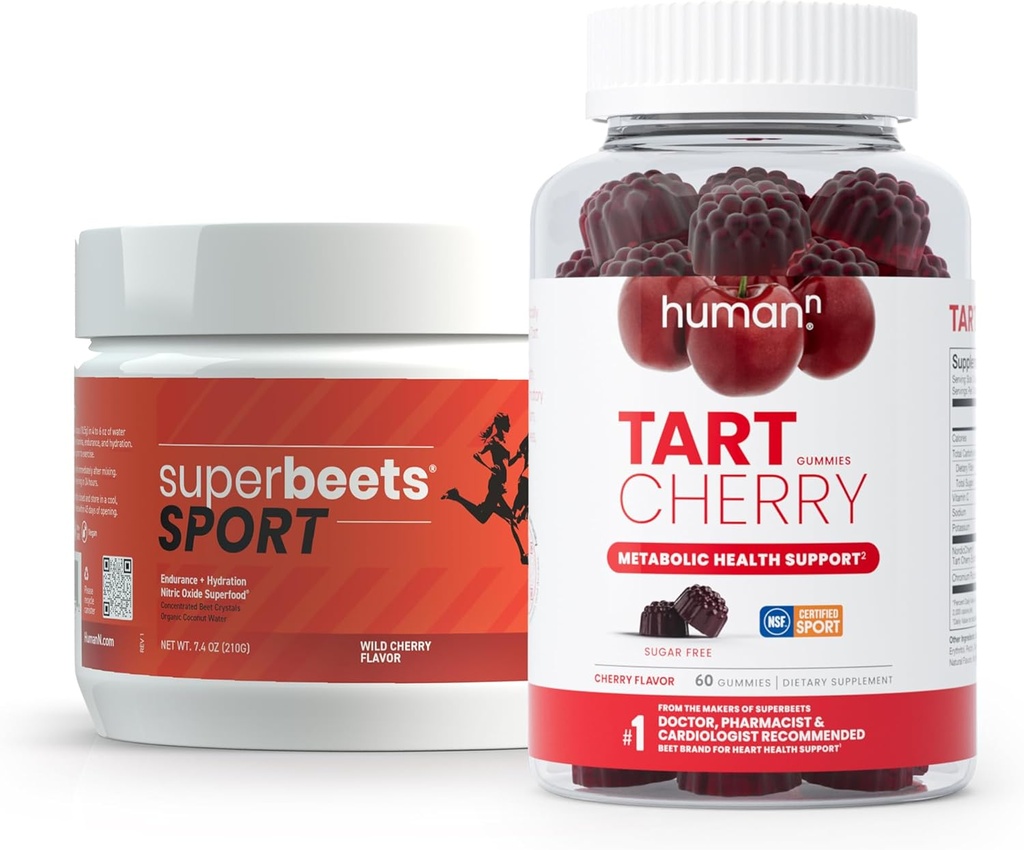 Humann SuperBeets Sport & Tart Cherry Gummies
