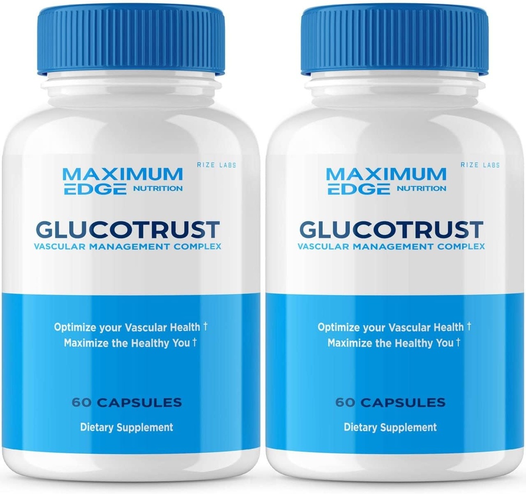 rize labs - Glucotrust Supplement Capsules, Advanced Balance Max Formula Complex Blend Edge (120 Capsules)