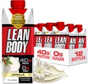 Lean Body Ready-to-Drink Vanilla Protein Shake, 40g Protein, Whey Blend, 0 Sugar, Gluten Free, 22 Vitamins & Minerals, 17 Fl Oz (Pack of 12) LABRADA