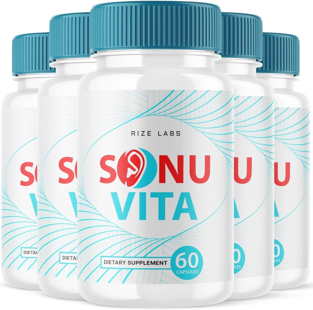 rize labs Sonu Vita Dietary Supplement, Hearing Support Formula, Maximum Strength Capsules, Supports Healthy Life - Pack of 5(300 Capsules)