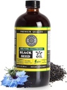 Pure Black Seed Oil - 100% Pure Nigella Sativa - Cold Pressed - Vegan - Non GMO - 16 oz - in Glass Bottle - Herbal by Nature
