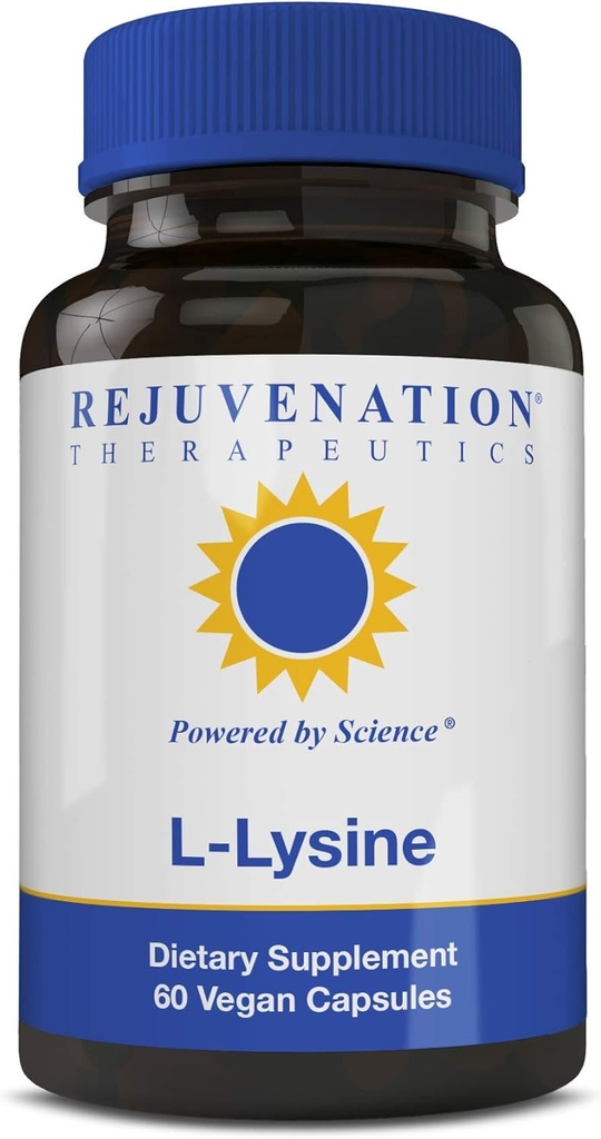 Rejuvenation Therapeutics - L-Lysine, Supports Healthy Skin (60 Vegan Capsules, 500mg)