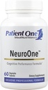 Patient One NeuroOne | Supplement to Support Memory, Cognition, Mood and Focus* | with Citicoline, Acetyl-L-Carnitine, Gingko and More | 60 Capsules