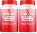 (2 Pack) Glycogen Support Supplement Advanced Formula, Glycogen Support Capsules, Glycogen Support, Advanced Glycogen Support Formula, Glycogen Support Supplement Reviews, 60 Capsules for 2 Months