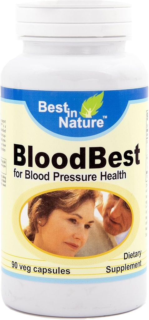Bloodbest - Blood Pressure Health with MegaNatural®-BP™, Cardiovascular Support*, 90 Veg Capsules