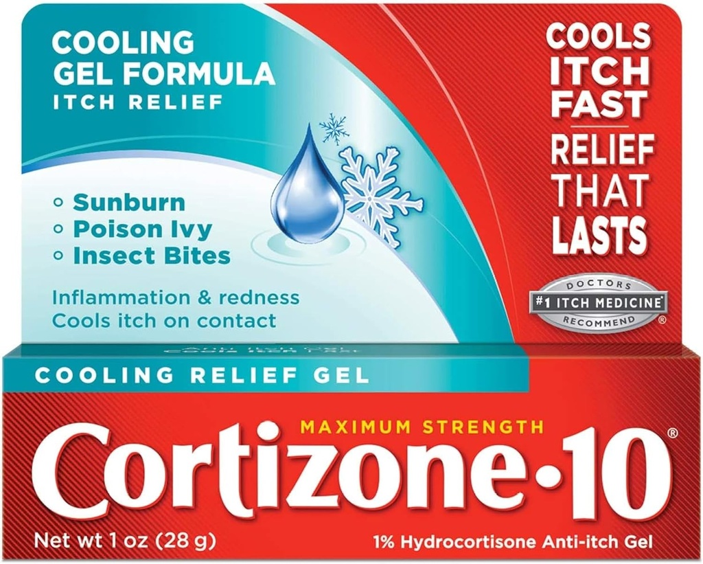 Cortizone-10 Cooling Relief Anti-Itch Gel 1 oz (Pack of 7)