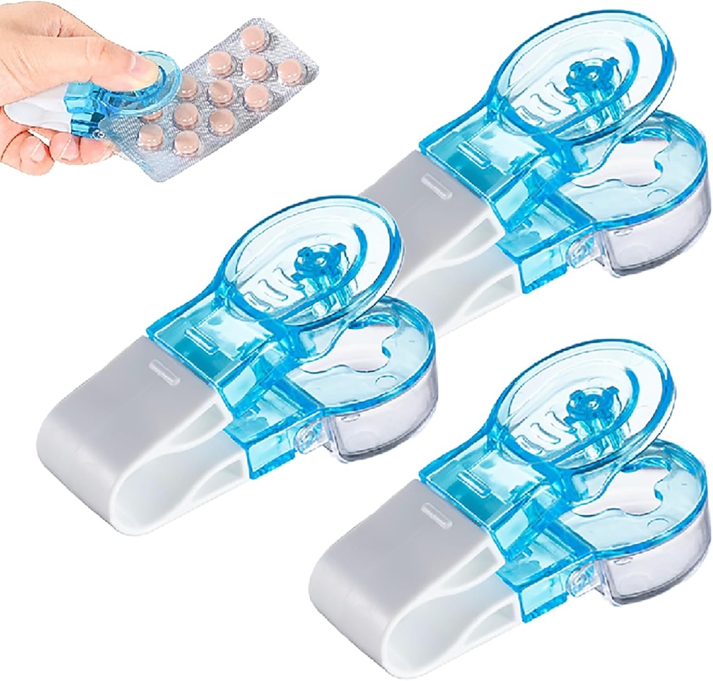 Portable Pill Taker, Upgrade Pill Extractor Tool Portable Pill Popper Tool, Pill Popper for Blister Packs, Portable Travel Tablet Dispenser Pills Extractor Tool Household Gadgets (3pcs)