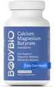 BodyBio Butyrate - Postbiotic for Gut Health, Digestive Support, Bloat, Gas & Constipation Relief, Leaky Gut Repair - Calcium, Magnesium + Butyric Acid Supplement for GI Wellness